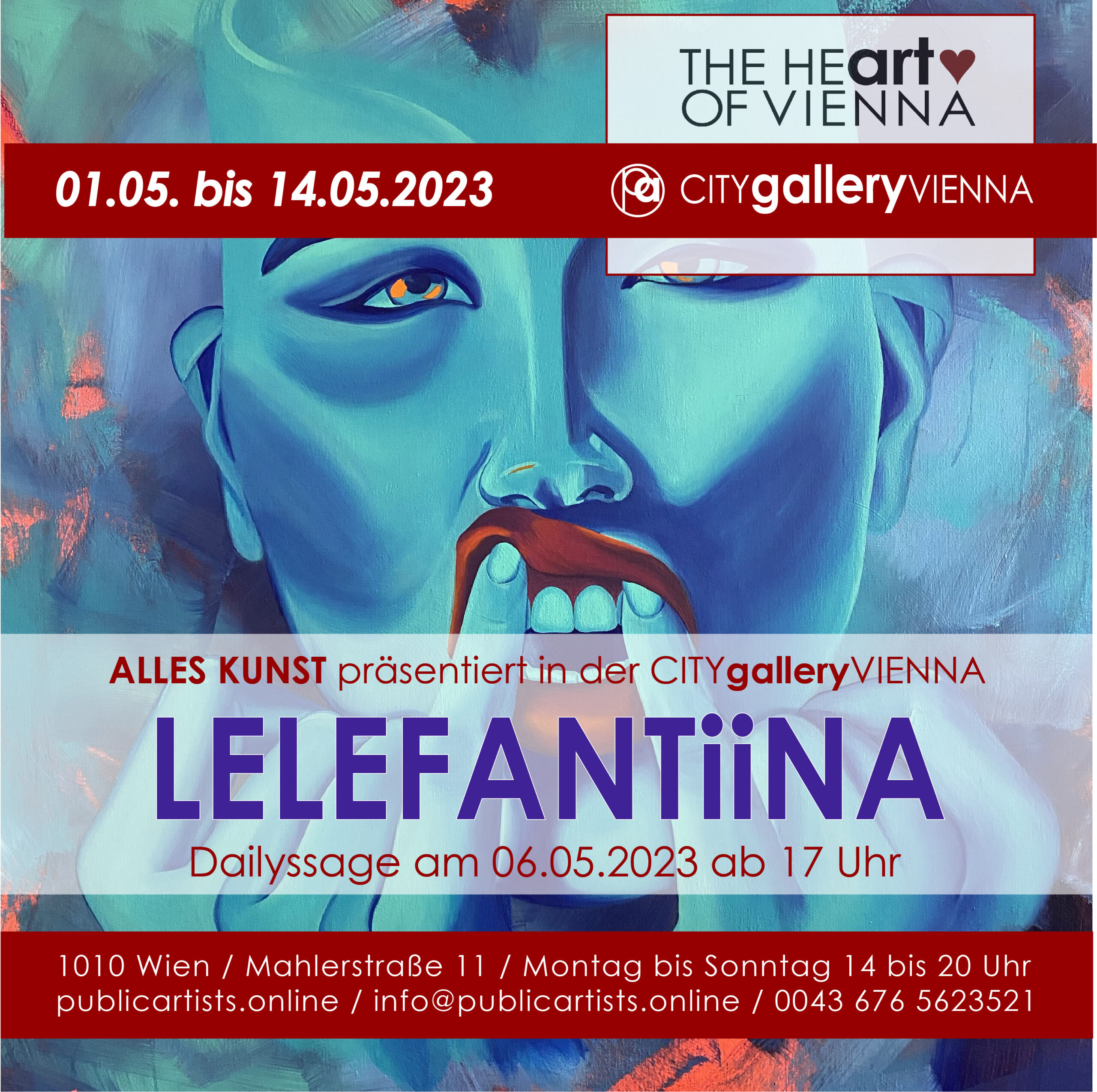 LELEFANTiiNA nella CITYgalleryVIENNA