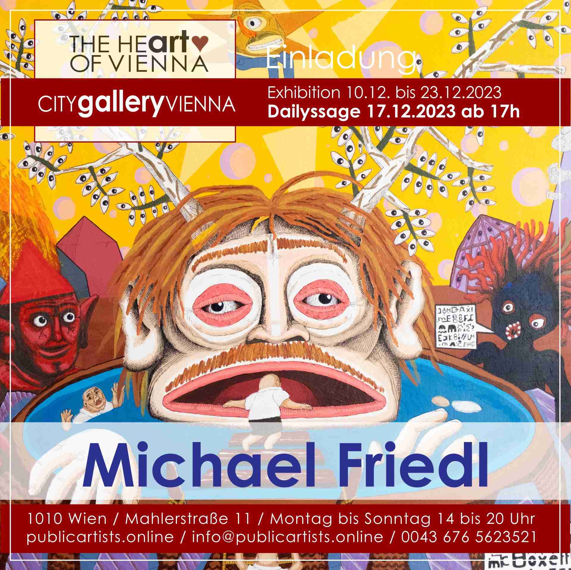 Michael Friedl a CITYgalleryVIENNA-ban