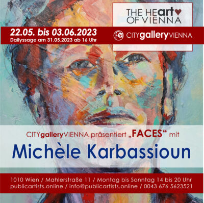 Michèle Karbassioun показва FACES в CITYgalleryVIENNA