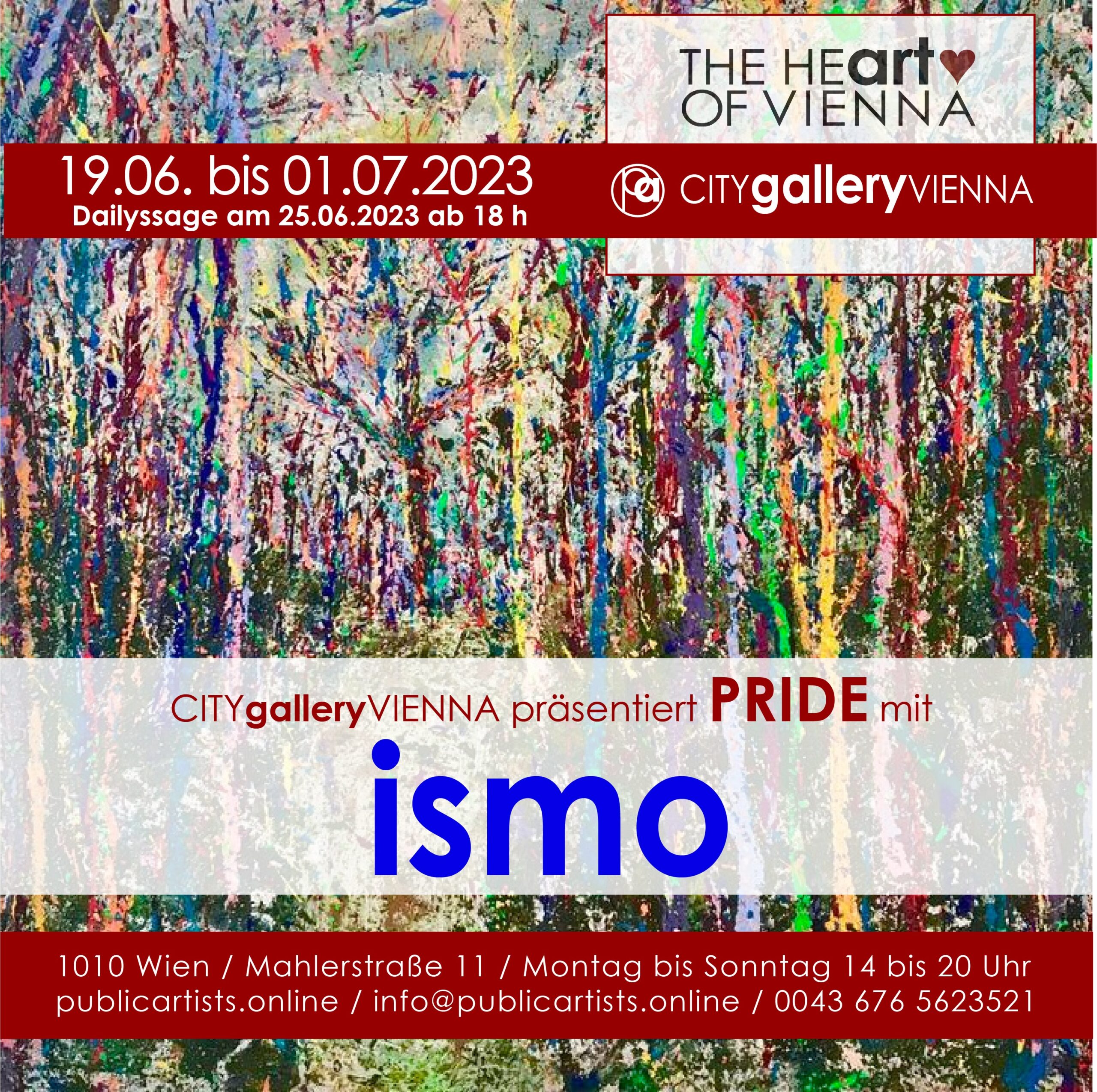 ismo zeigt PRIDE in der CITYgalleryVIENNA