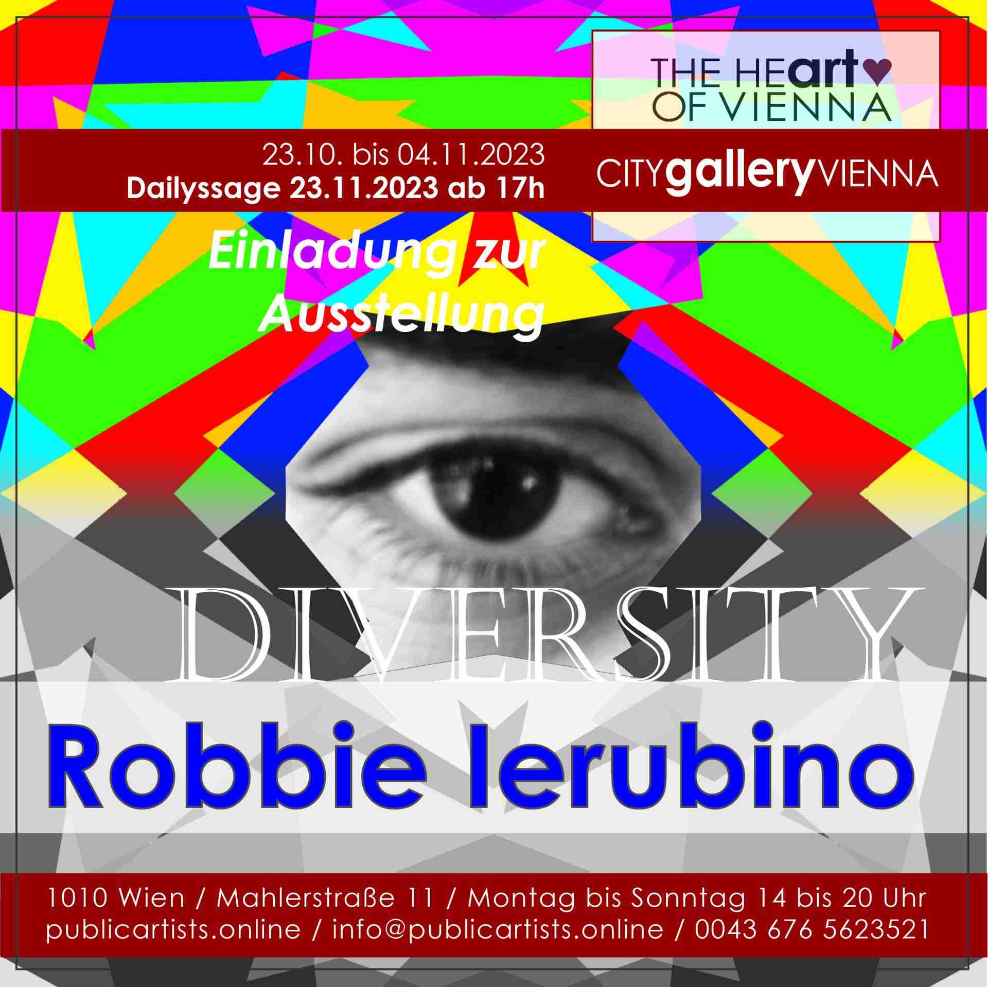 Роби Иерубино показва РАЗНООБРАЗИЕ в CITYgalleryVIENNA