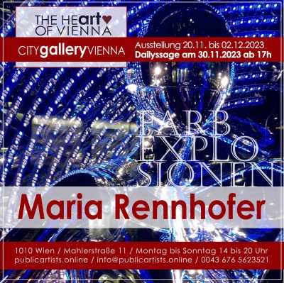Мария Ренхофер показва FARBEXPLOSIONS в CITYgalleryVIENNA