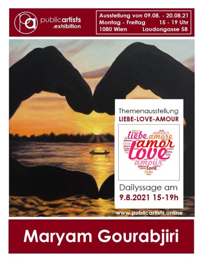 Maryam Gourabjiri ukazuje LIEBE-LOVE-AMOUR