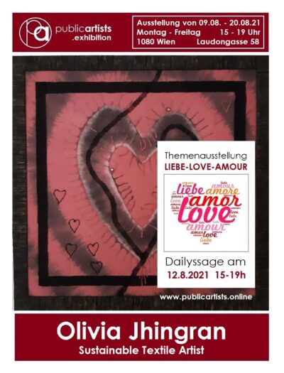 Olivia Jhingran ukazuje LIEBE-LOVE-AMOUR