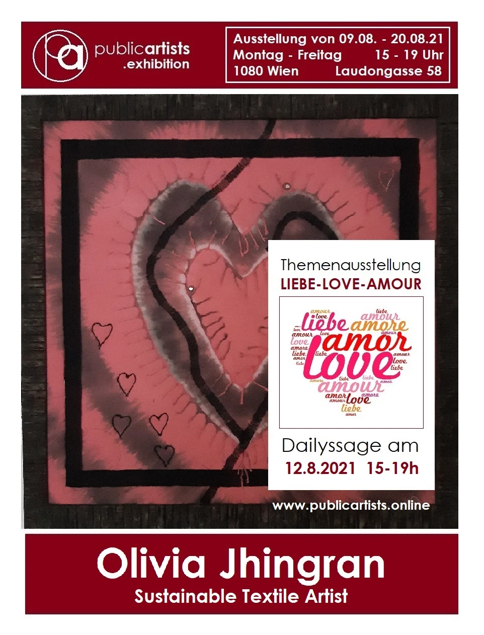 Olivia Jhingran mostra LIEBE-LOVE-AMOUR