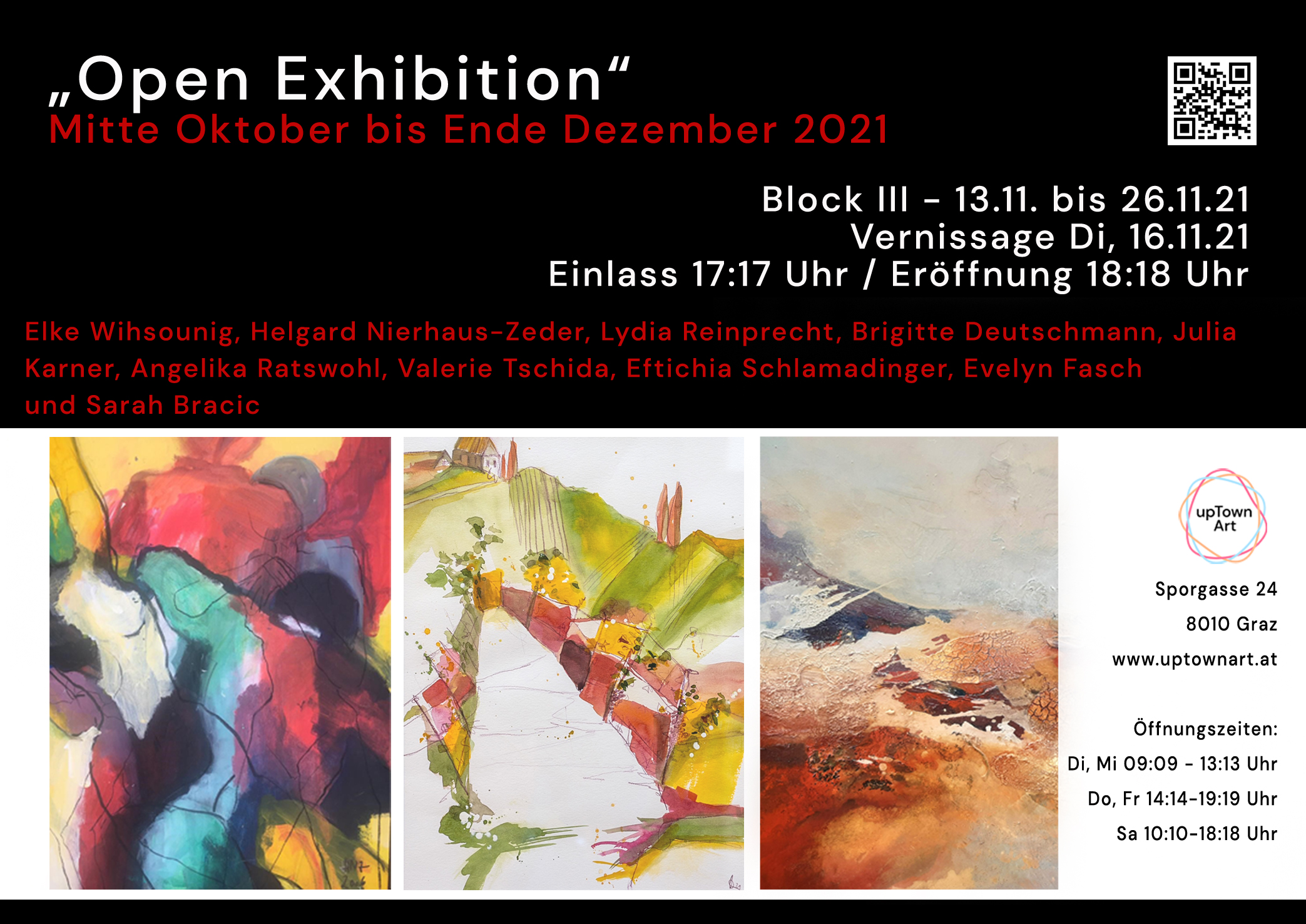 Open Exhibition III in der UPTown Art Galerie Graz