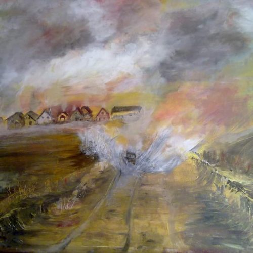 Csehbánya (Ungarn) – 80×120 – Acryl (Leinwand)