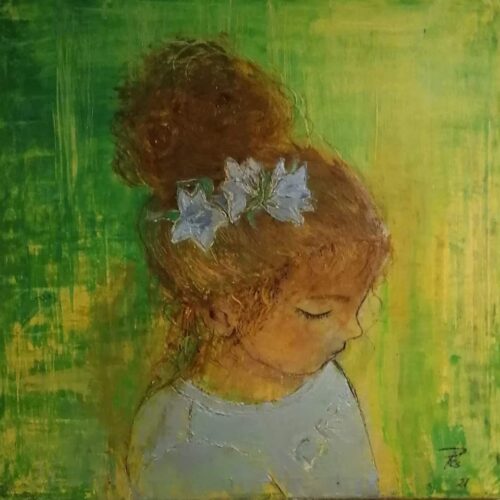 Pal Csilla – Enkelin – 60×60- Acryl (Leinwand)