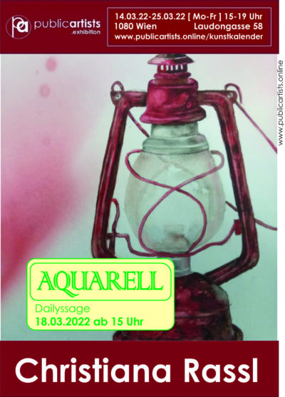 Christiana Rassl ukazuje "AQUARELL"