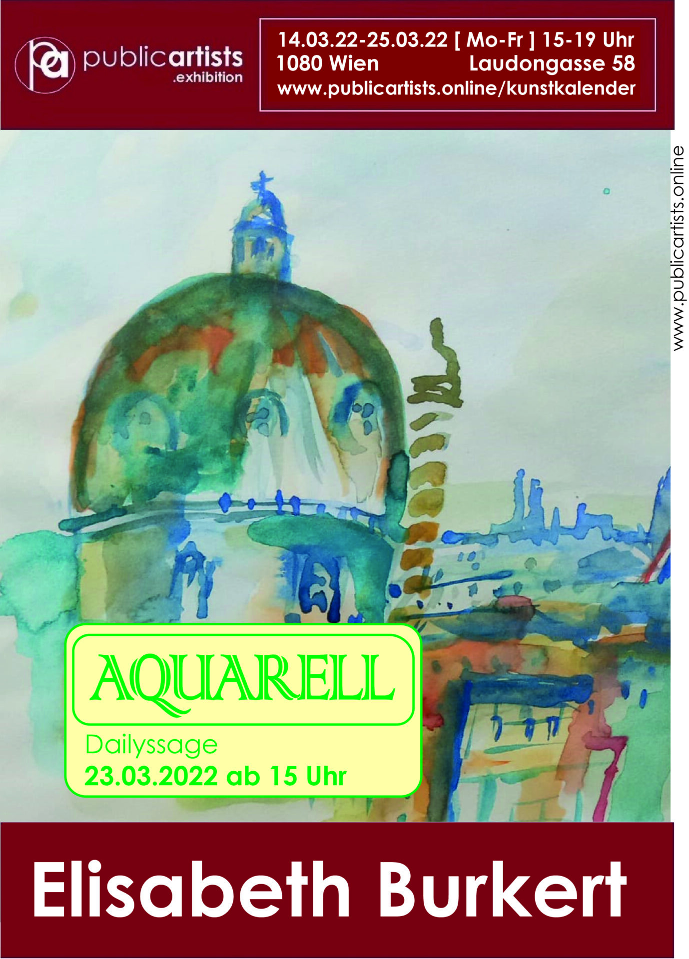 Elisabeth Burkert shows „AQUARELL“