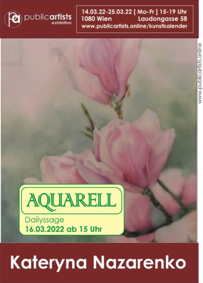 Kateryna Nazarenko ukazuje "AQUARELL"