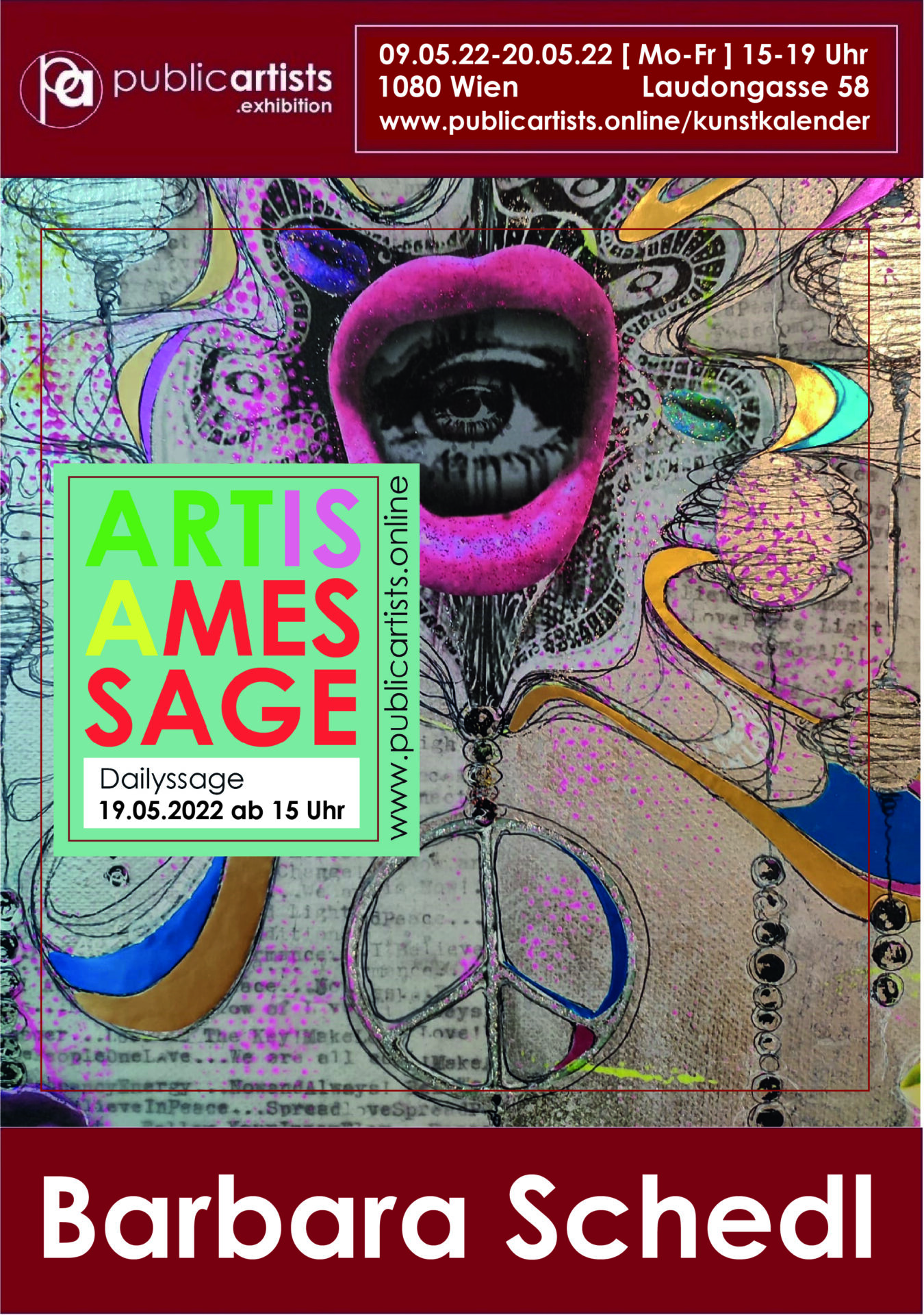 Barbara Schedl zeigt „ART IS A MESSAGE“