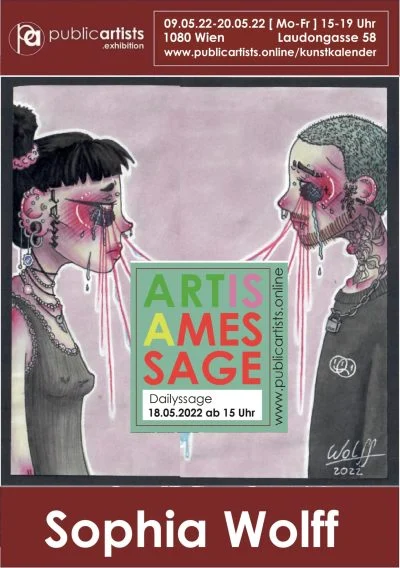 Sophia Wolff bemutatja a "ART IS A MESSAGE" című előadást.