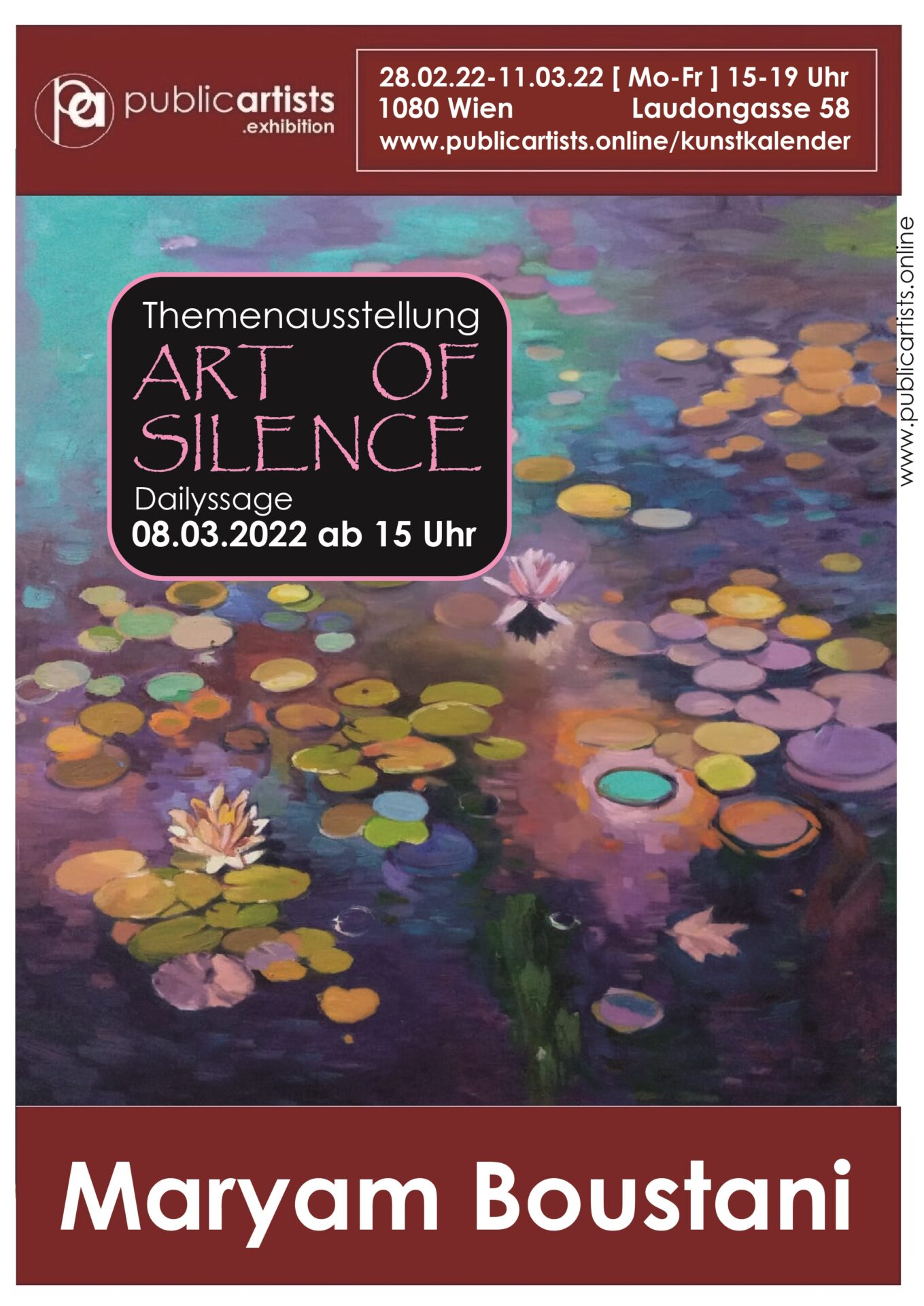 „ART OF SILENCE“ mit Maryam Boustani