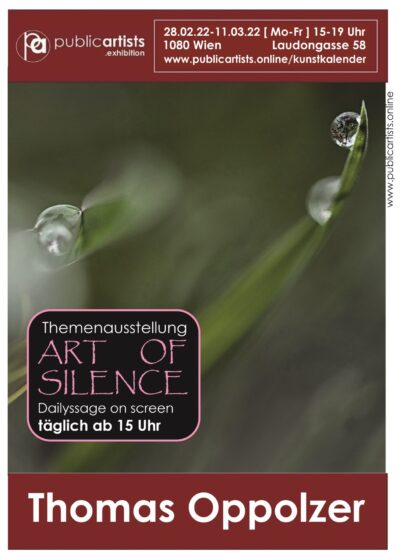 „ART OF SILENCE“ on screen mit Thomas Oppolzer