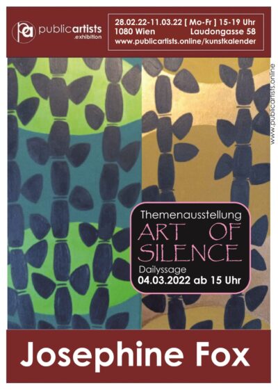 „ART OF SILENCE“ mit Josephine Fox