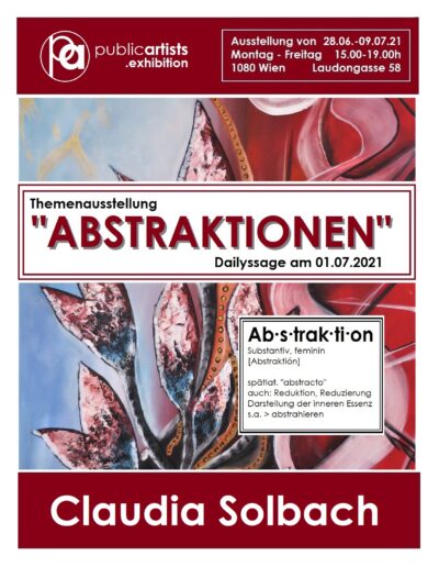 Claudia Solbach mostra "ABSTRAKTION