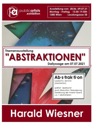 Harald Wiesner zeigt „ABSTRAKTION“