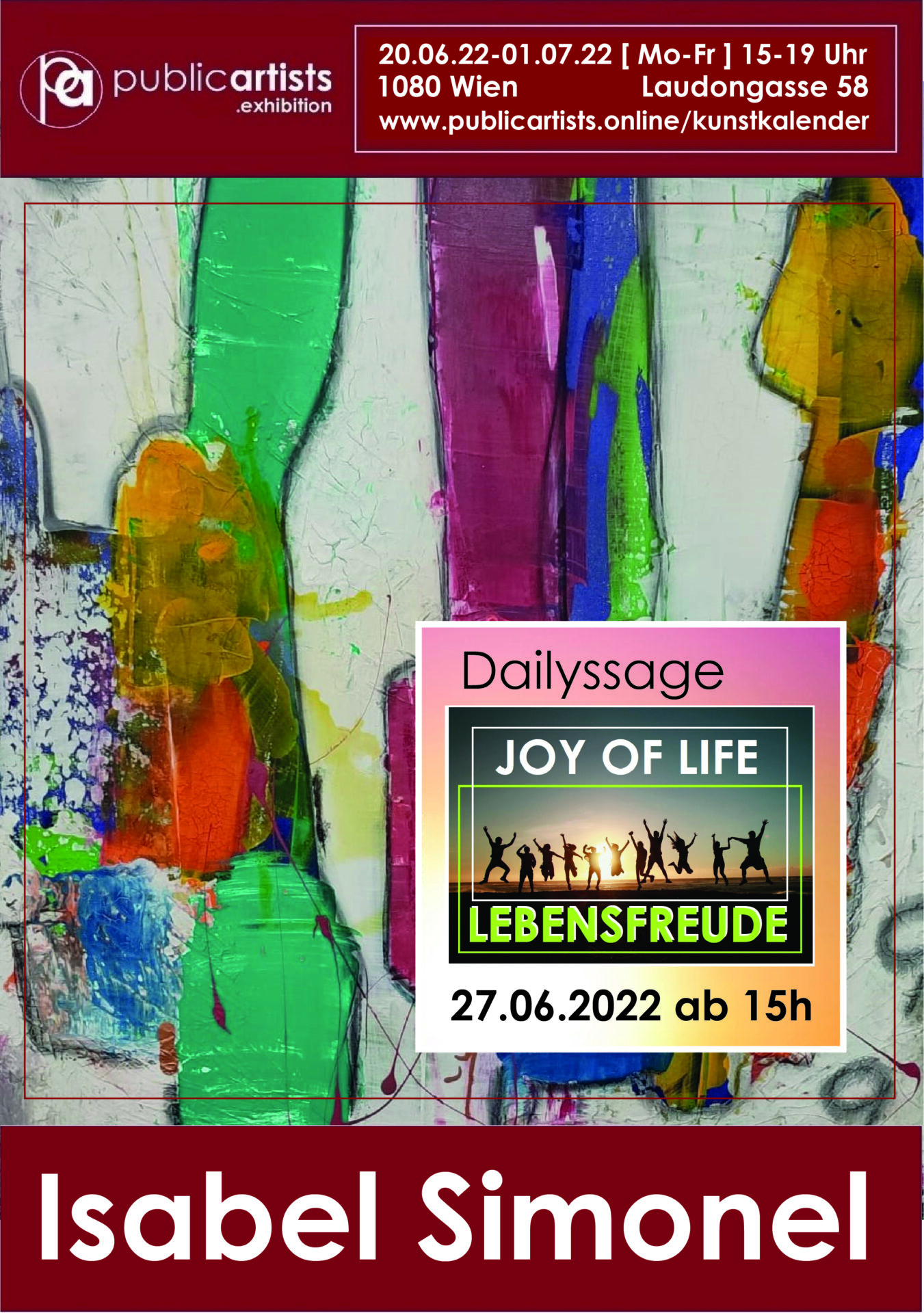 Isabel Simonel zeigt “LEBENSFREUDE”