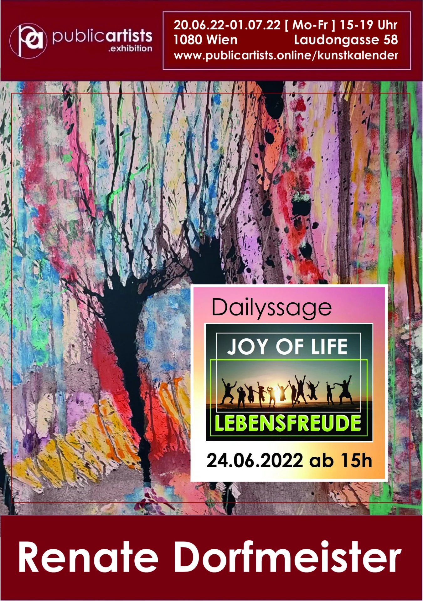 Renate Dorfmeister zeigt „LEBENSFREUDE“