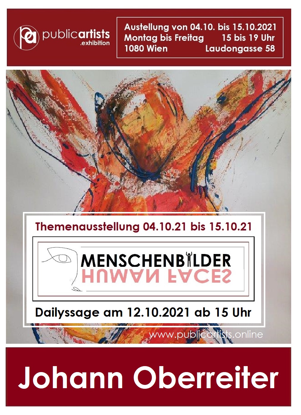Johann Oberreiter „MENSCHENBILDER “i gösteriyor“