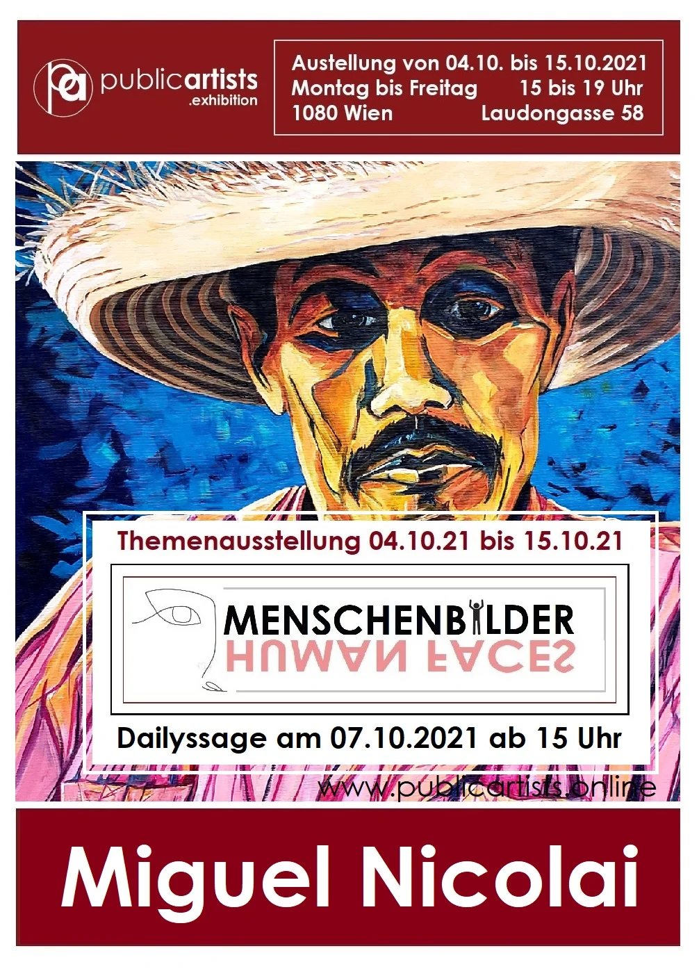 Miguel Nicolai ukazuje "MENSCHENBILDER"