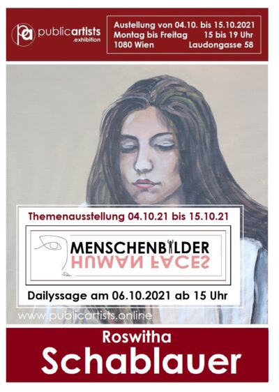 Roswitha Schablauer „MENSCHENBILDER “i gösteriyor“