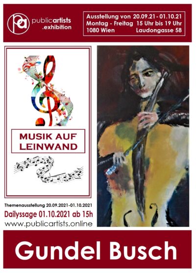 „MUSIK AUF LEINWAND“ von Gundel Busch