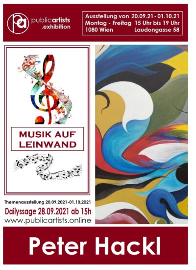 „MUSIK AUF LEINWAND“ von Peter Hackl