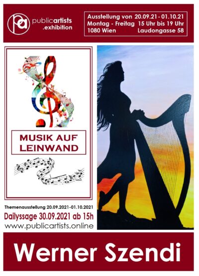 „MUSIK AUF LEINWAND“ von Werner Szendi