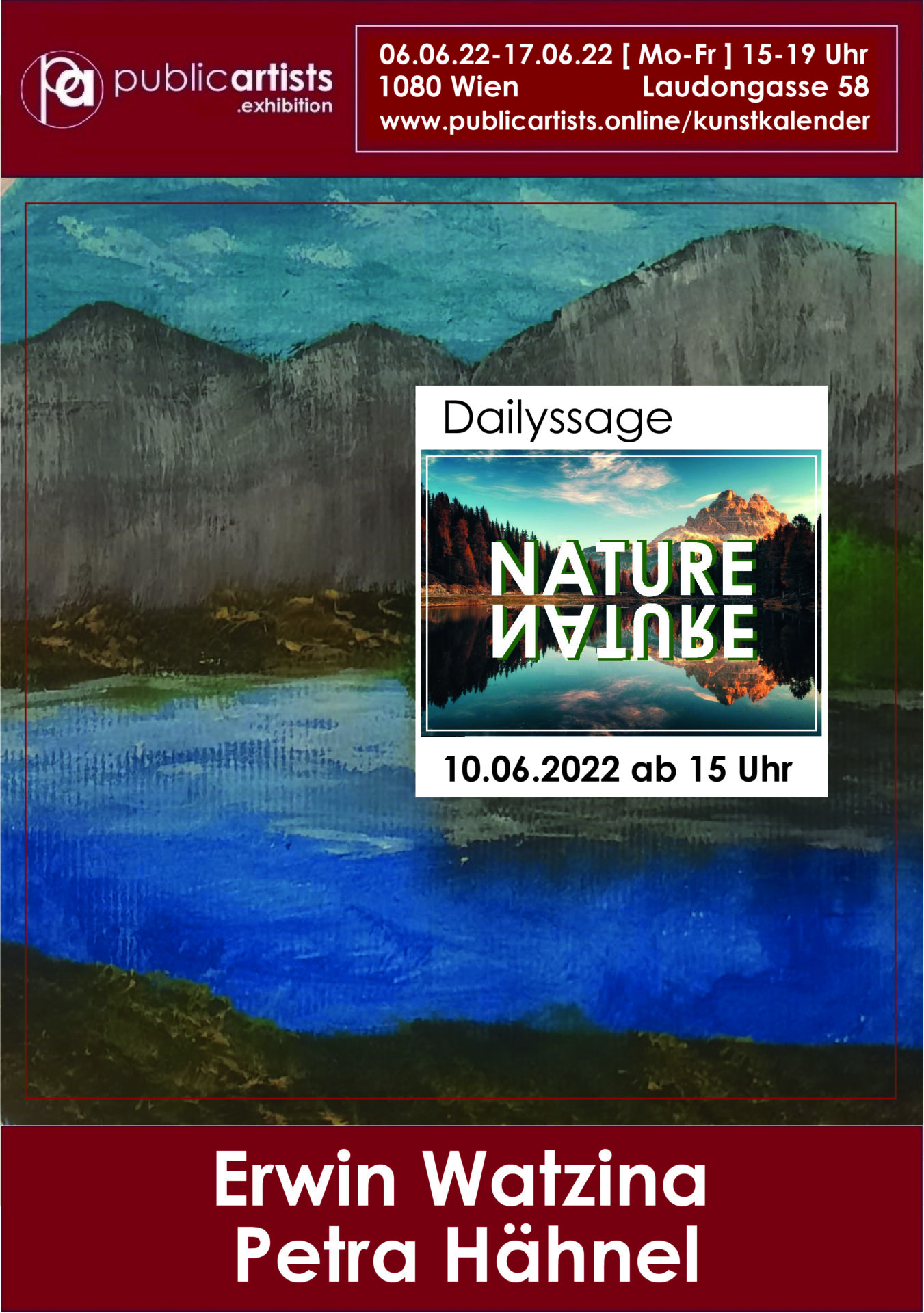 Petra Hähnel und Erwin Watzina zeigen “NATURE”