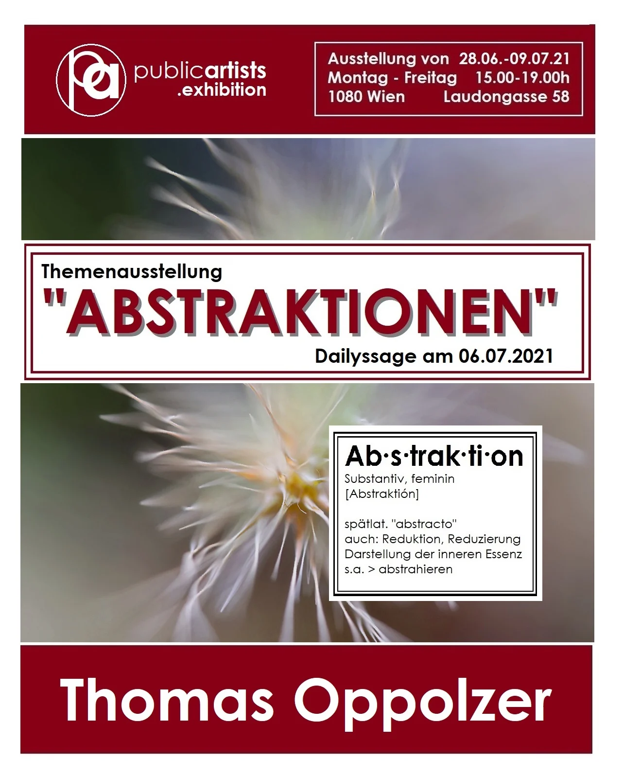 Thomas Oppolzer zeigt „ABSTRAKTION“