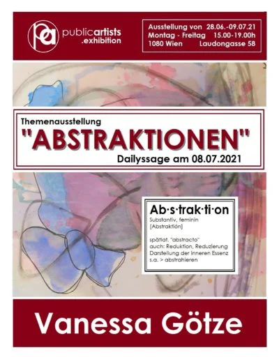 Vanessa Götze „ABSTRAKTION “ı gösteriyor“