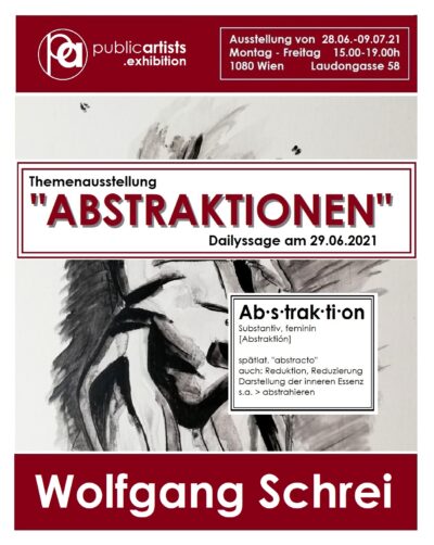 Wolfgang Schrei mostra "ABSTRAKTION"