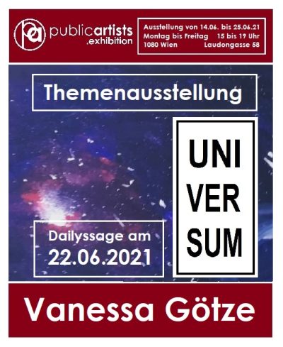 "UNIVERSUM" di Vanessa Goetze
