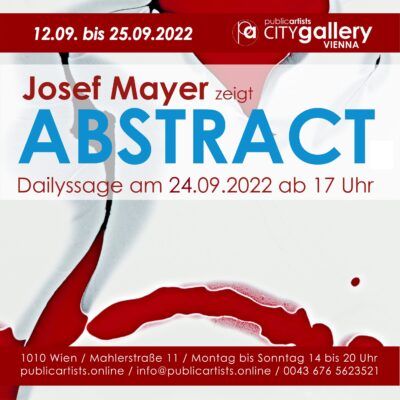 Josef Mayer показва АБСТРАКТ