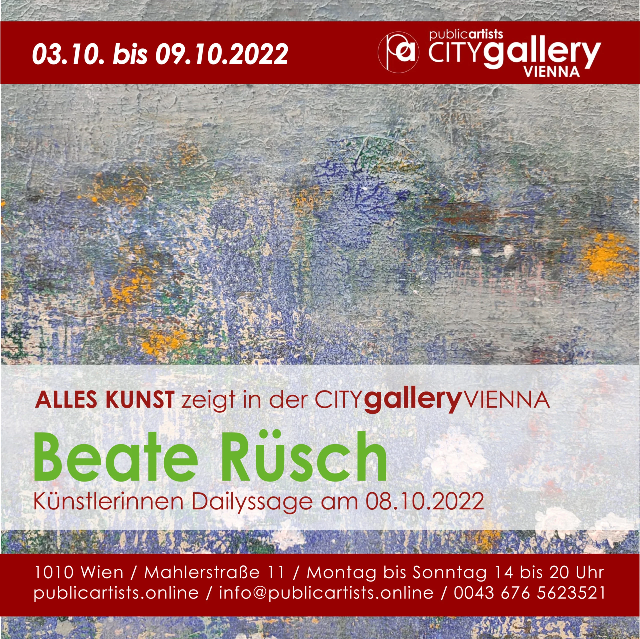 Beate Rüsch a CITYgalleryVIENNA-ban