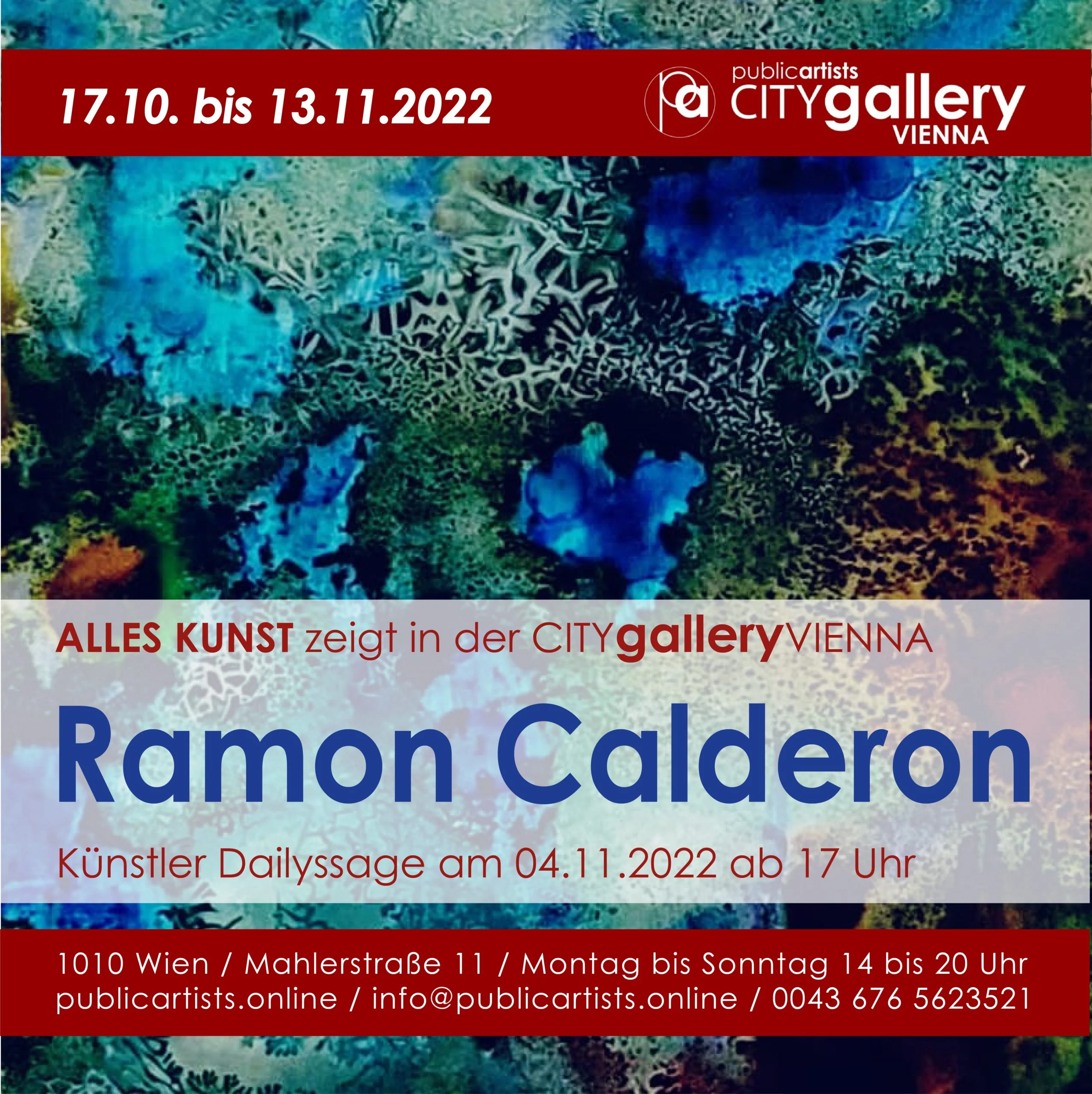 Ramon Calderon in der CITYgalleryVIENNA