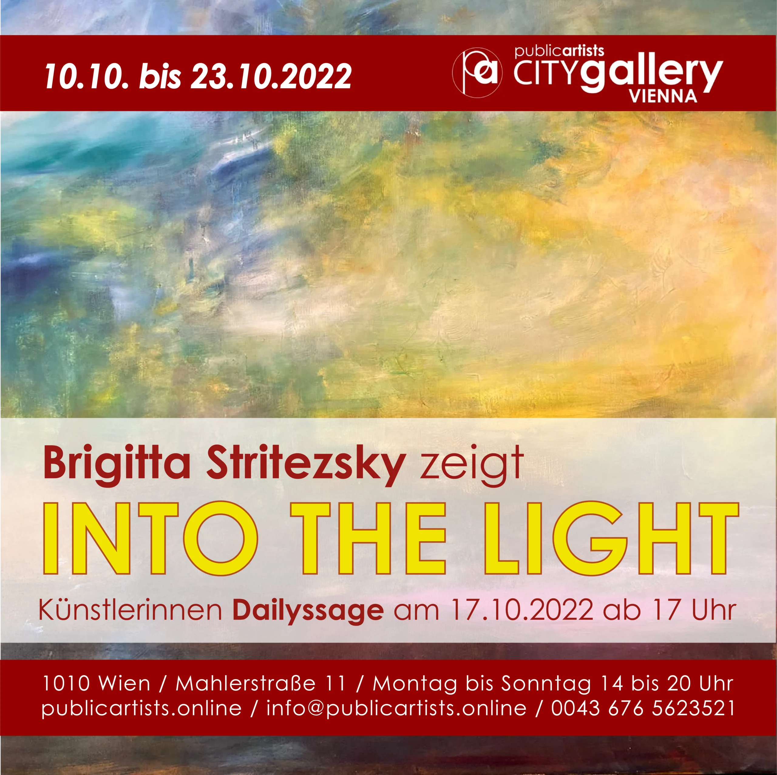 Brigitta Stritezsky bemutatja az INTO THE LIGHT (A FÉNYBEN) című előadást.