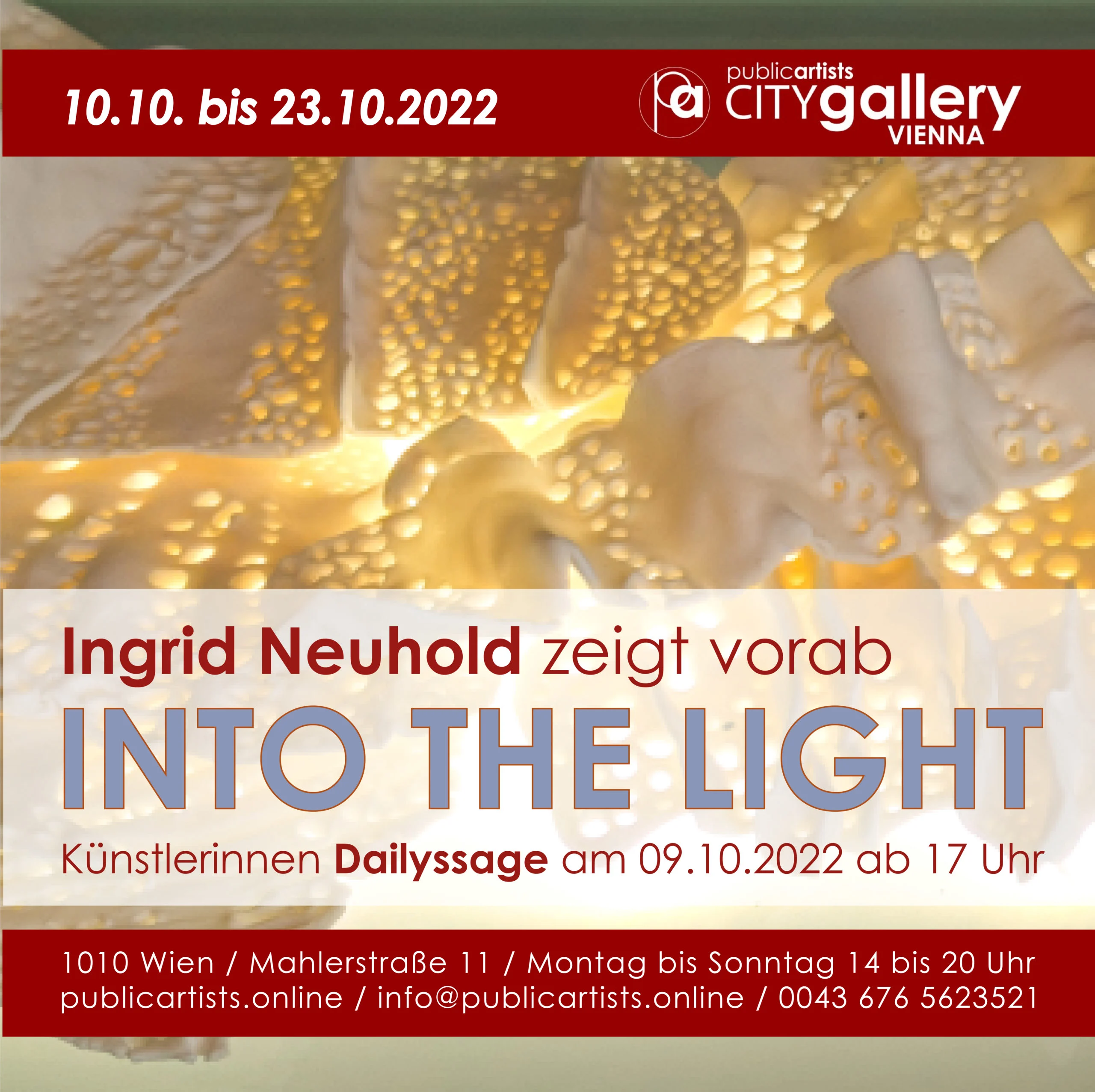 Ингрид Нойхольд представляет INTO THE LIGHT