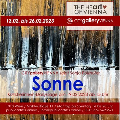 SONNE (Sonja Polzhofer) in der CITYgalleryVIENNA