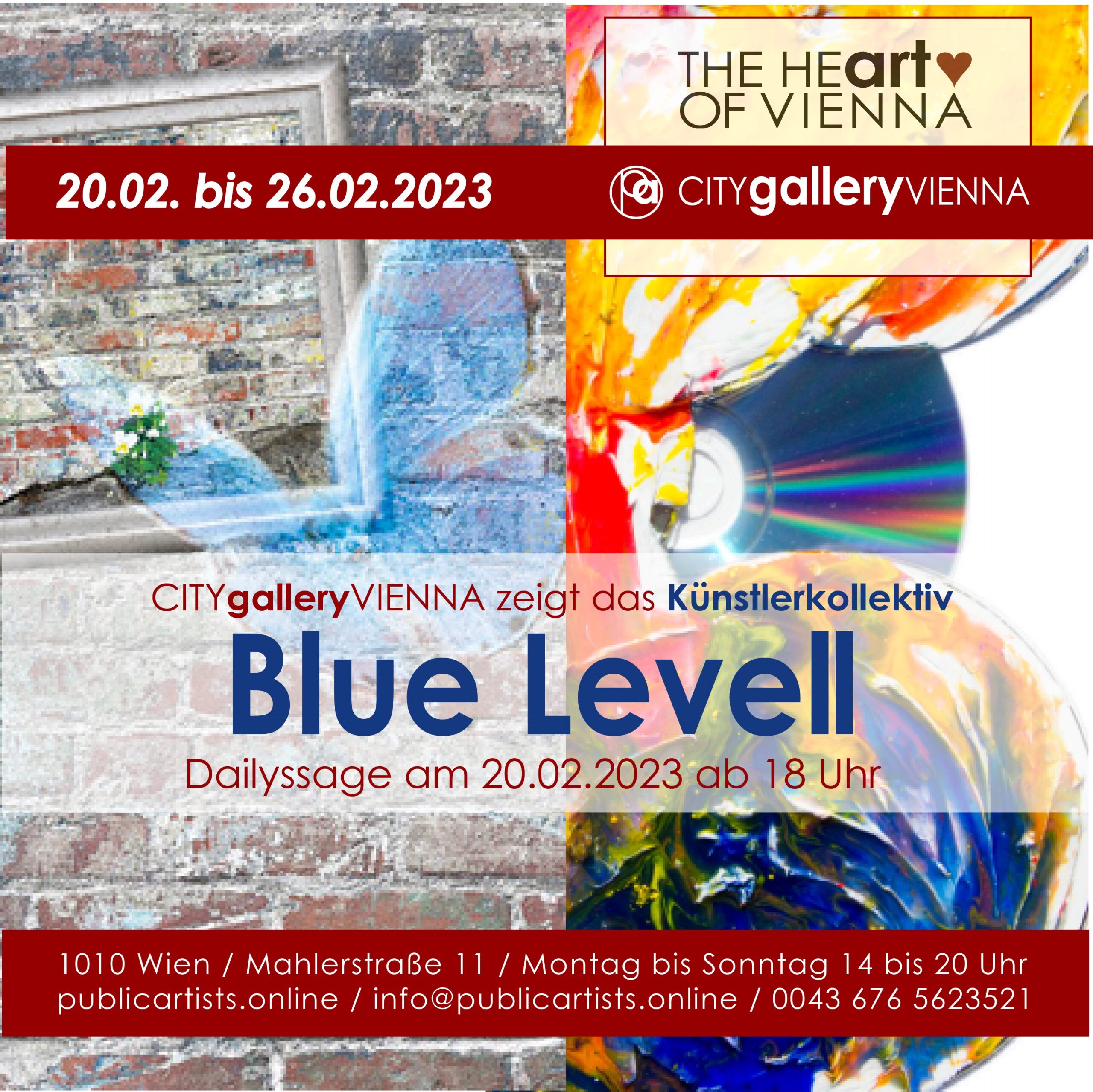 Das Künstlerkollektiv BLUE LEVEL in der CITYgalleryVIENNA