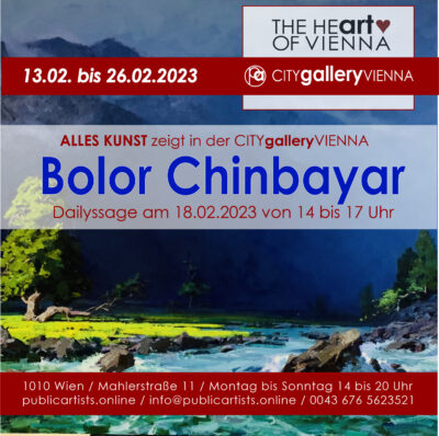 Bolor Chinbayar in der CITYgalleryVIENNA