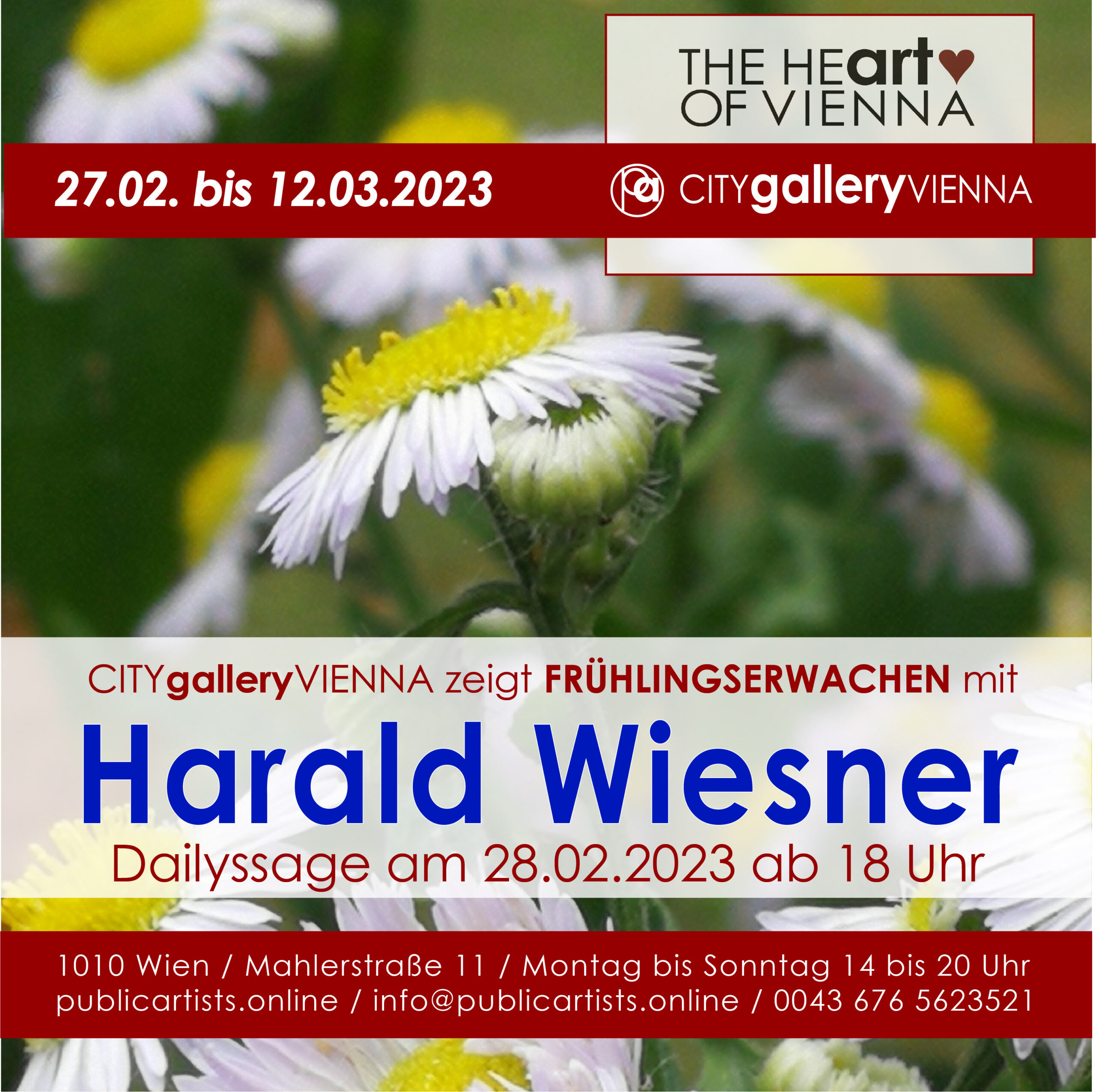 Harald Wiesner mostra FRÜHLINGSERWACHEN