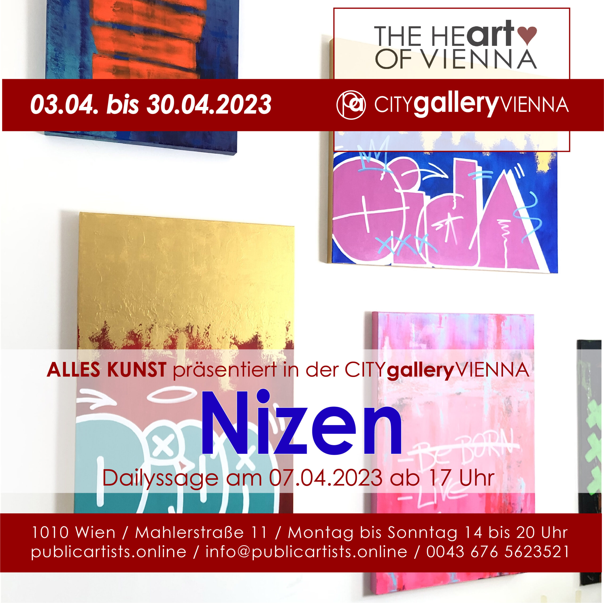 Nizen nella CITYgalleryVIENNA