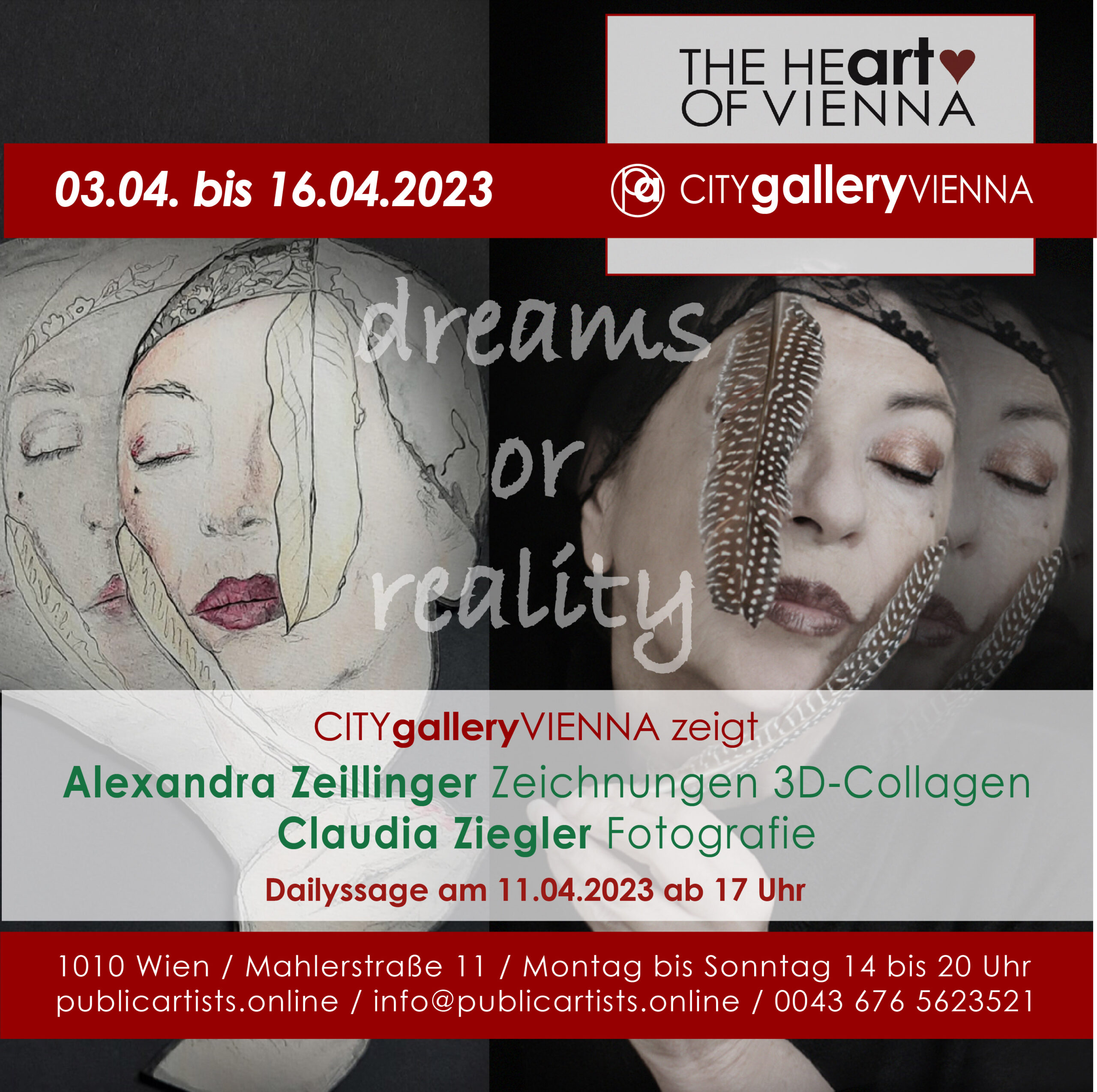Alexandra Zeillinger und Claudia Ziegler in der CITYgalleryVIENNA