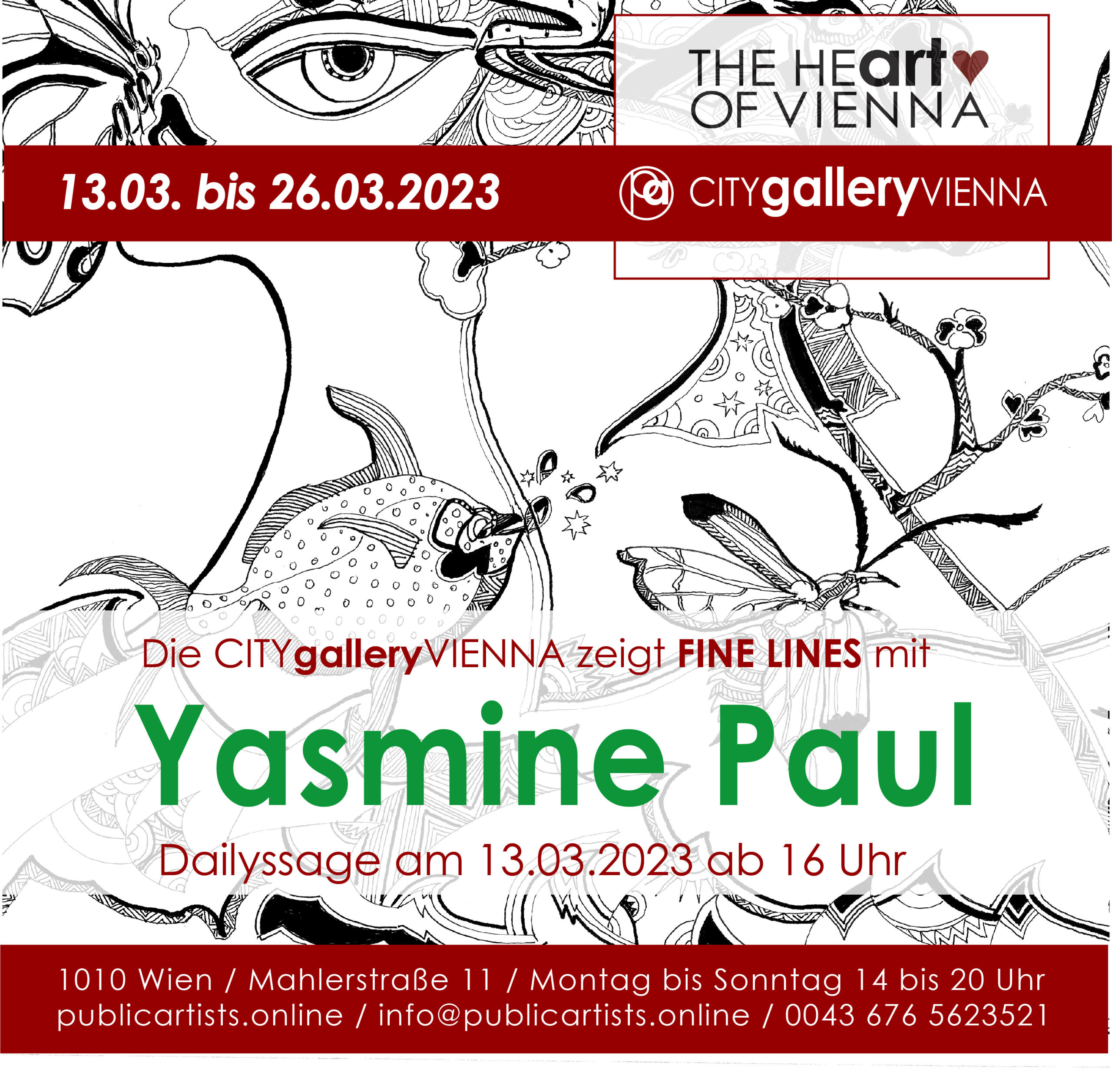 Yasmine Paul mostra FINE LINES