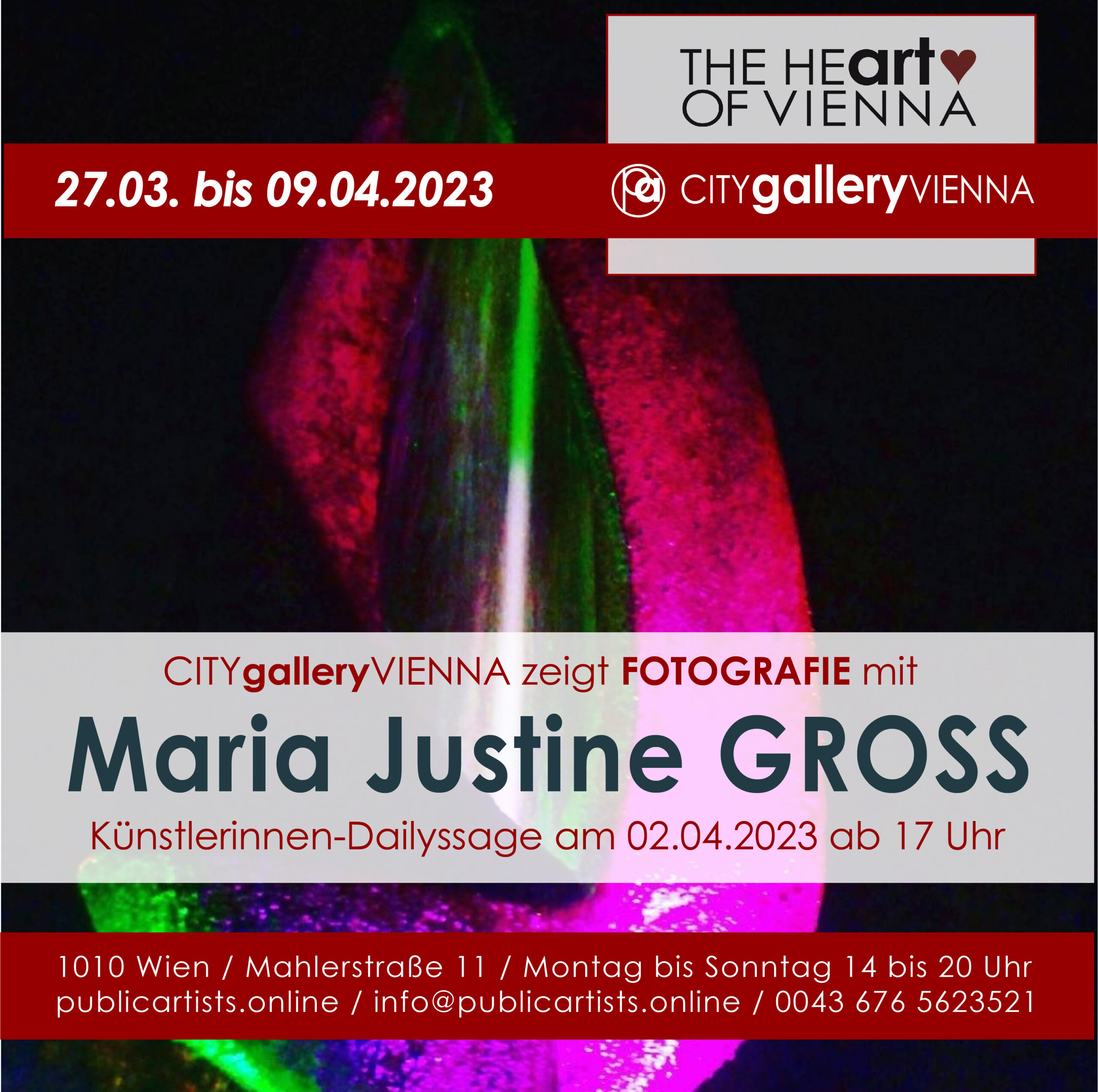 Maria Justine Gross FOTOĞRAFÇILIĞI gösteriyor