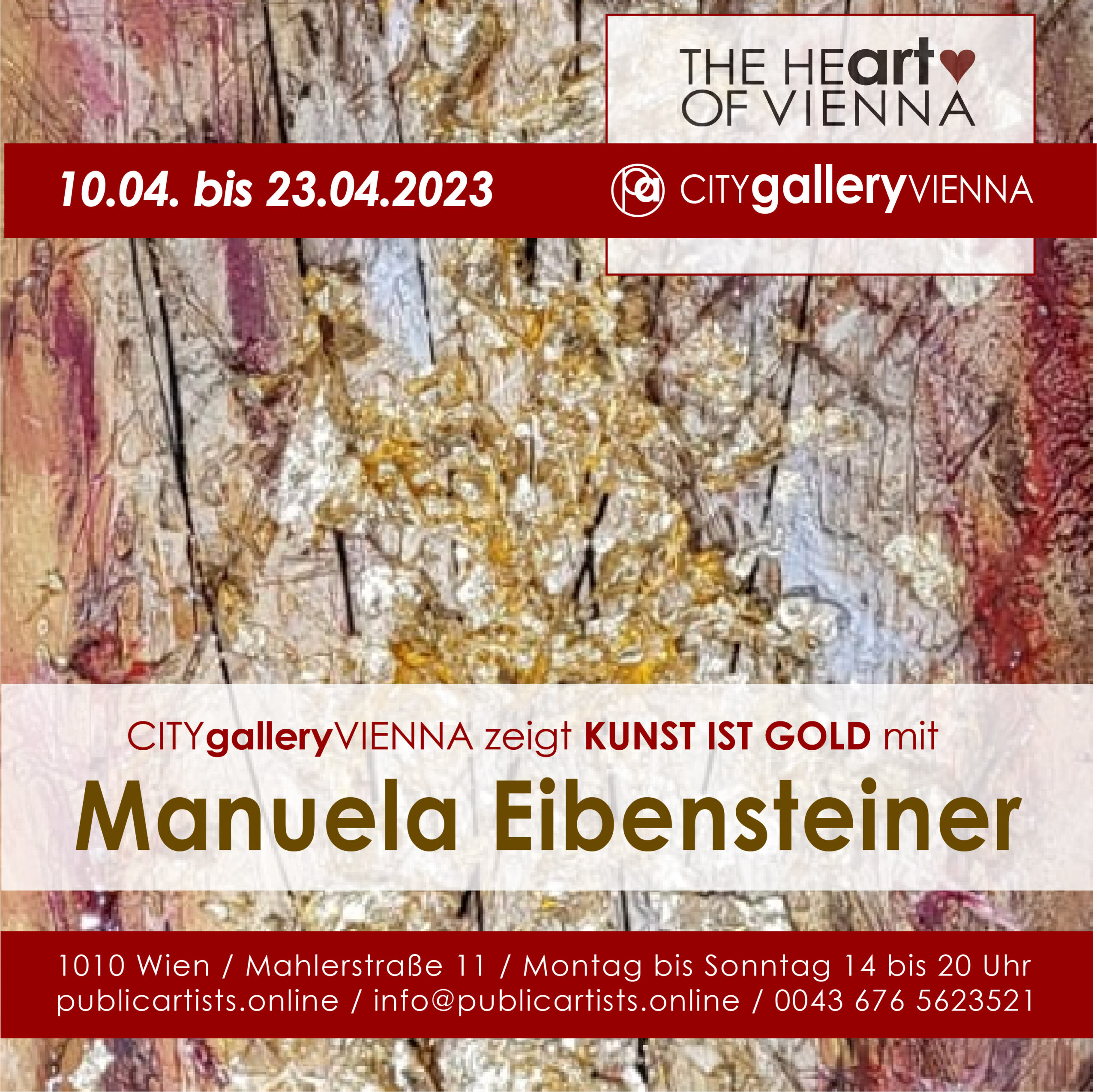 Manuela Eibensteiner mostra KUNST IST GOLD
