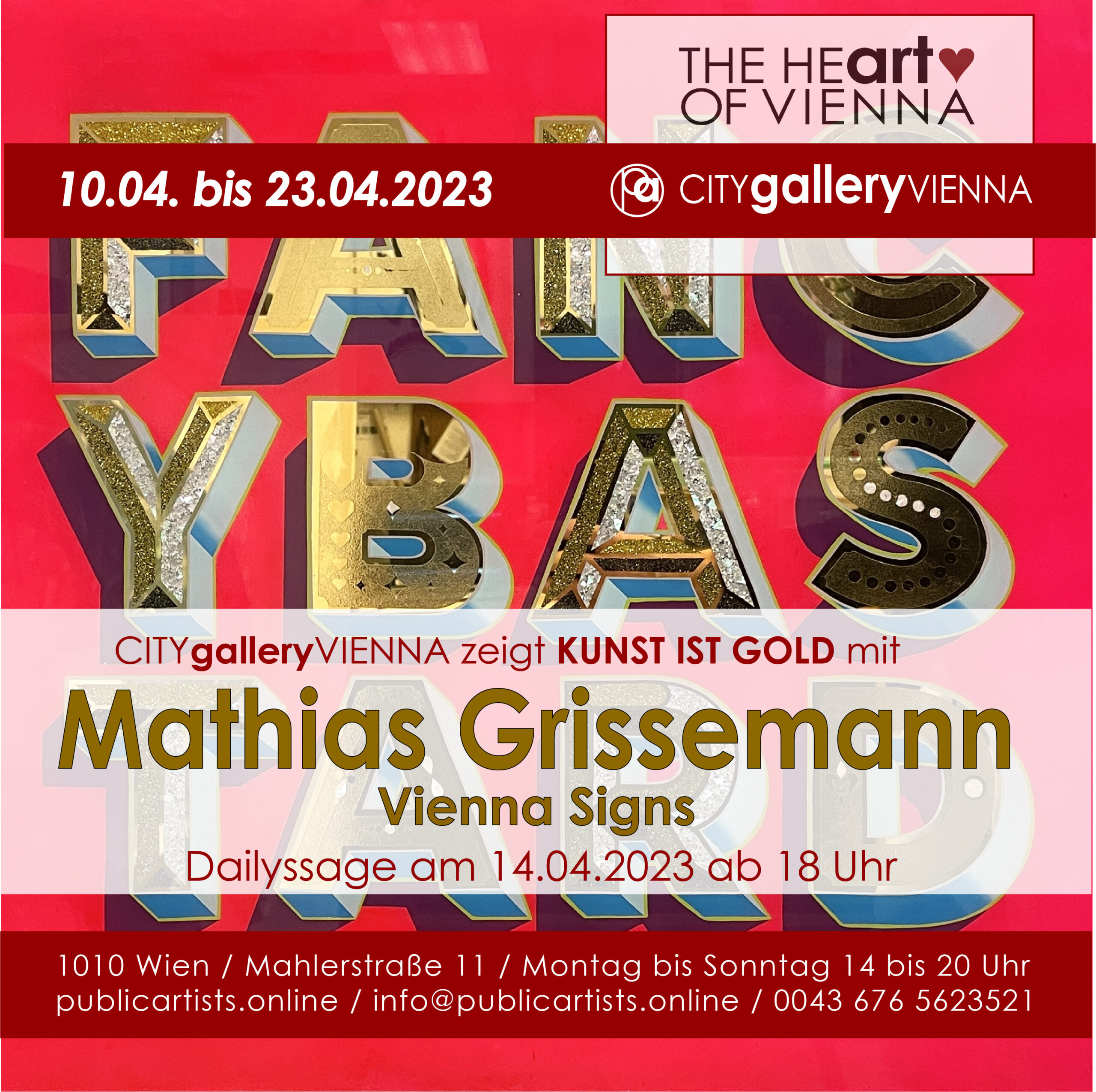 Mathias Grissemann mostra KUNST IST GOLD